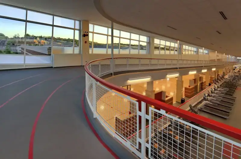 Radford University Student Recreation & Wellness Center Indoor Track